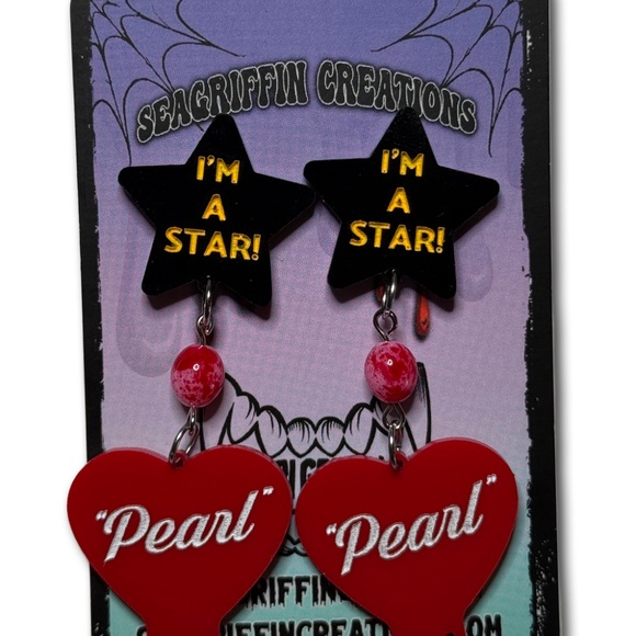 Pearl-I'm A Star Earrings - Picture 3 of 4